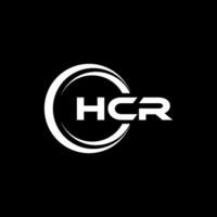 HCR Letter Logo Design, Inspiration for a Unique Identity. Modern Elegance and Creative Design. Watermark Your Success with the Striking this Logo. vector