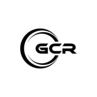 gcr logo diseño, inspiración para un único identidad. moderno elegancia y creativo diseño. filigrana tu éxito con el sorprendentes esta logo. vector