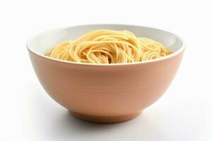 Spaghetti bowl food. Generate Ai photo