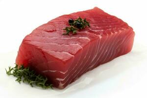 Tuna meathigh food. Generate Ai photo