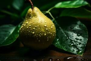 Pear fresh water. Generate Ai photo