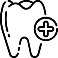 diente dentista icono símbolo imagen vector. ilustración de el dental medicina símbolo diseño gráfico imagen vector