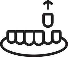 Tooth dentist icon symbol image vector. Illustration of the dental medicine symbol design graphic image vector