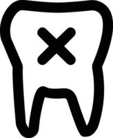 diente dentista icono símbolo imagen vector. ilustración de el dental medicina símbolo diseño gráfico imagen vector