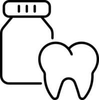 Tooth dentist icon symbol image vector. Illustration of the dental medicine symbol design graphic image vector