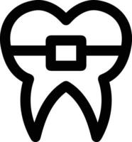 diente dentista icono símbolo imagen vector. ilustración de el dental medicina símbolo diseño gráfico imagen vector