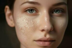 Facial cleansing foam. Generate Ai photo