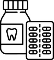 diente dentista icono símbolo imagen vector. ilustración de el dental medicina símbolo diseño gráfico imagen vector