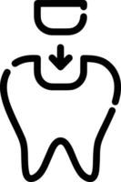 Tooth dentist icon symbol image vector. Illustration of the dental medicine symbol design graphic image vector