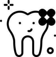 diente dentista icono símbolo imagen vector. ilustración de el dental medicina símbolo diseño gráfico imagen vector