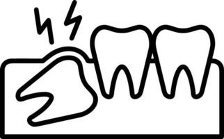 diente dentista icono símbolo imagen vector. ilustración de el dental medicina símbolo diseño gráfico imagen vector