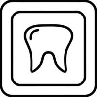 diente dentista icono símbolo imagen vector. ilustración de el dental medicina símbolo diseño gráfico imagen vector