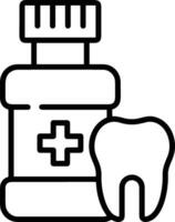 diente dentista icono símbolo imagen vector. ilustración de el dental medicina símbolo diseño gráfico imagen vector