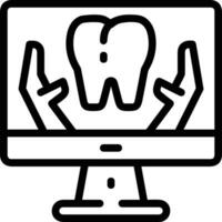 Tooth dentist icon symbol image vector. Illustration of the dental medicine symbol design graphic image vector