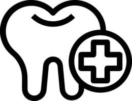 diente dentista icono símbolo imagen vector. ilustración de el dental medicina símbolo diseño gráfico imagen vector