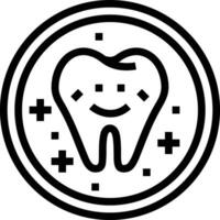 diente dentista icono símbolo imagen vector. ilustración de el dental medicina símbolo diseño gráfico imagen vector