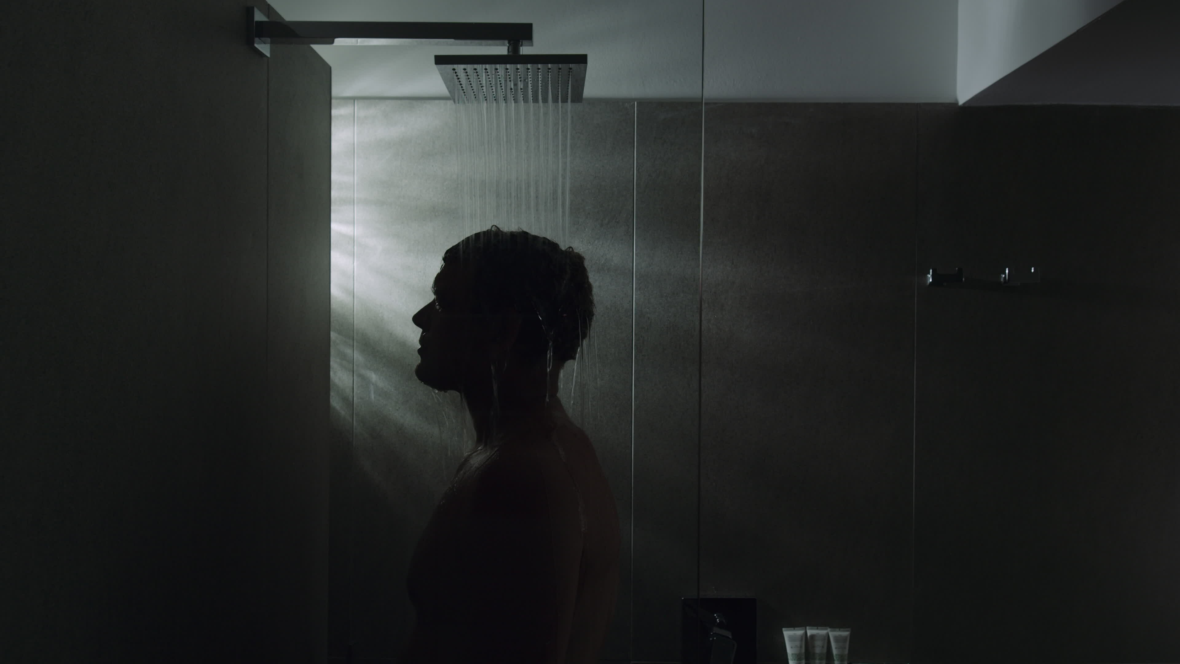 Out of the shower. Out of the shower
