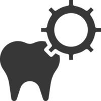 diente dentista icono símbolo imagen vector. ilustración de el dental medicina símbolo diseño gráfico imagen vector