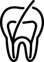 diente dentista icono símbolo imagen vector. ilustración de el dental medicina símbolo diseño gráfico imagen vector