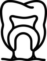 diente dentista icono símbolo imagen vector. ilustración de el dental medicina símbolo diseño gráfico imagen vector