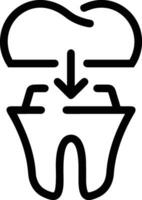 Tooth dentist icon symbol image vector. Illustration of the dental medicine symbol design graphic image vector