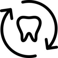 Tooth dentist icon symbol image vector. Illustration of the dental medicine symbol design graphic image vector