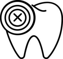 diente dentista icono símbolo imagen vector. ilustración de el dental medicina símbolo diseño gráfico imagen vector