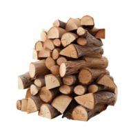 Firewood stack isolated png