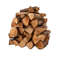 Firewood stack isolated png