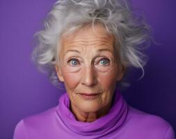 Old woman portrait photo