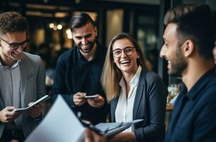 Business people in a meeting photo