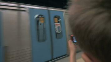 Shooting a moving train video