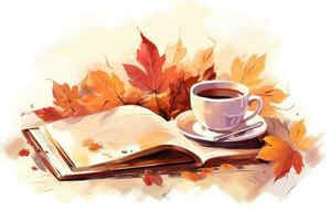 Autumn cozy background photo