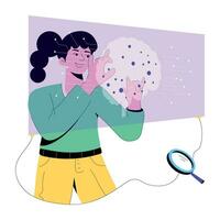 Trendy AI Monitoring vector
