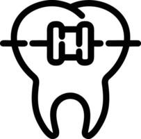 diente dentista icono símbolo imagen vector. ilustración de el dental medicina símbolo diseño gráfico imagen vector