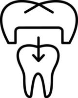 Tooth dentist icon symbol image vector. Illustration of the dental medicine symbol design graphic image vector