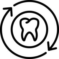 Tooth dentist icon symbol image vector. Illustration of the dental medicine symbol design graphic image vector