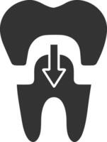 Tooth dentist icon symbol image vector. Illustration of the dental medicine symbol design graphic image vector