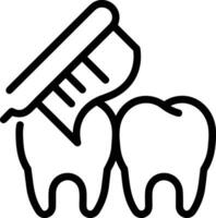 Tooth dentist icon symbol image vector. Illustration of the dental medicine symbol design graphic image vector