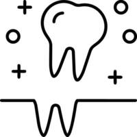 diente dentista icono símbolo imagen vector. ilustración de el dental medicina símbolo diseño gráfico imagen vector