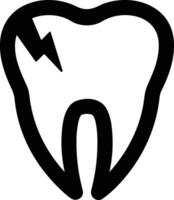 diente dentista icono símbolo imagen vector. ilustración de el dental medicina símbolo diseño gráfico imagen vector