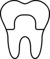 Tooth dentist icon symbol image vector. Illustration of the dental medicine symbol design graphic image vector