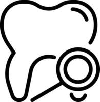 diente dentista icono símbolo imagen vector. ilustración de el dental medicina símbolo diseño gráfico imagen vector