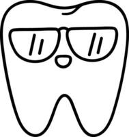 diente dentista icono símbolo imagen vector. ilustración de el dental medicina símbolo diseño gráfico imagen vector