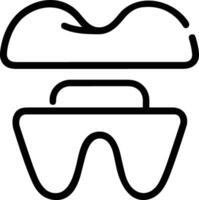 diente dentista icono símbolo imagen vector. ilustración de el dental medicina símbolo diseño gráfico imagen vector