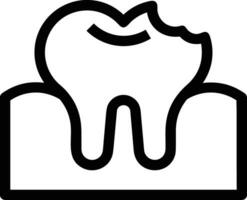 diente dentista icono símbolo imagen vector. ilustración de el dental medicina símbolo diseño gráfico imagen vector