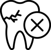 diente dentista icono símbolo imagen vector. ilustración de el dental medicina símbolo diseño gráfico imagen vector