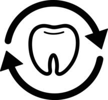 diente dentista icono símbolo imagen vector. ilustración de el dental medicina símbolo diseño gráfico imagen vector