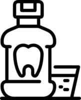 diente dentista icono símbolo imagen vector. ilustración de el dental medicina símbolo diseño gráfico imagen vector