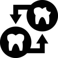 Tooth dentist icon symbol image vector. Illustration of the dental medicine symbol design graphic image vector